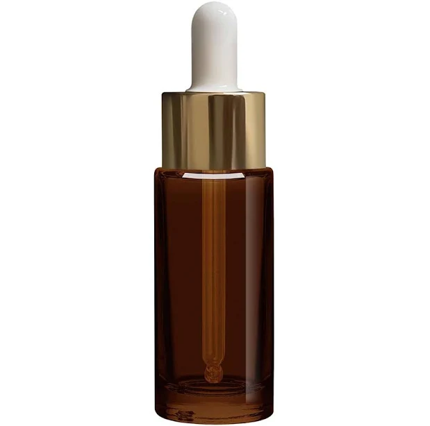 1 oz Cylindra Dark Amber Glass Bottle with Dropper