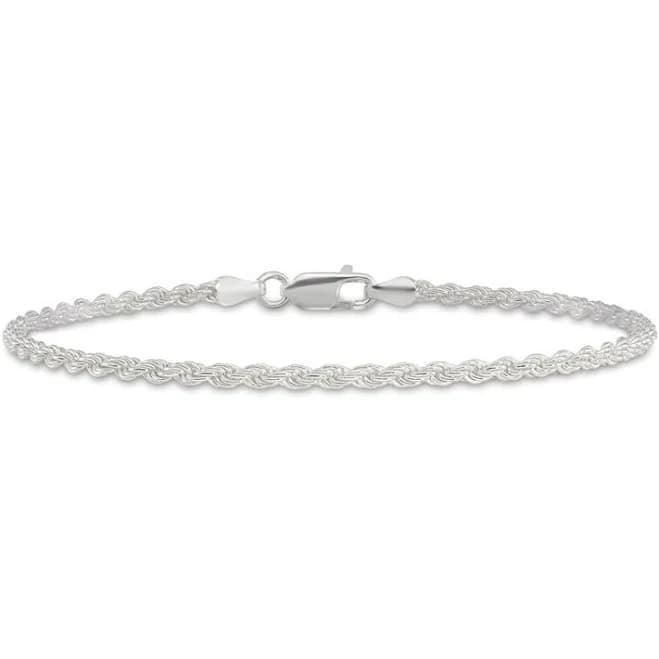 Jared Jewelers Sterling Silver Figaro Chain Bracelet