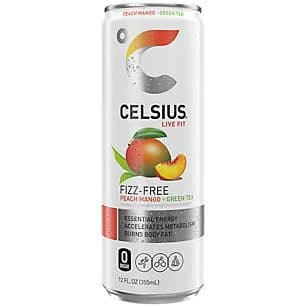 Celsius Peach Mango Green Tea Drink