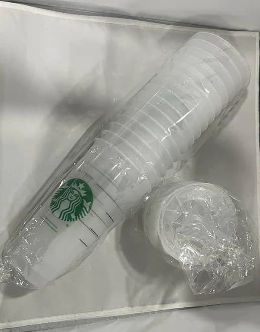 15pcs Starbucks Venti 24oz Reusable Frosted Ice Cold Drink Cups With