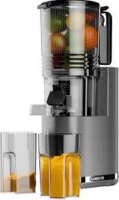Amazon.com: Cold Press Juicer, 6.5" Extra Large Feed Chute Juicer Machines, 350W Slow Masticating Juicer Machines with High Juice Yield for Whole Vegetables & Fruits, BPA Free, Titanium Gray, Easy to Clean :