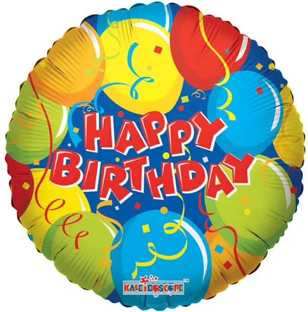 Birthday with Confetti Balloon