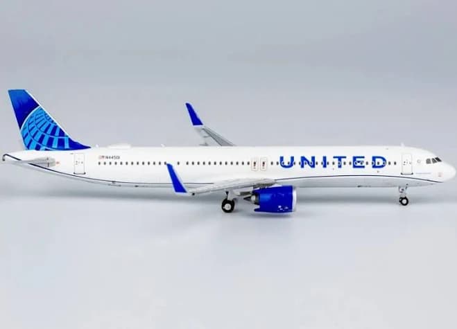 1:400 Ng Model United Airbus A321neo Passenger Airplane Diecast