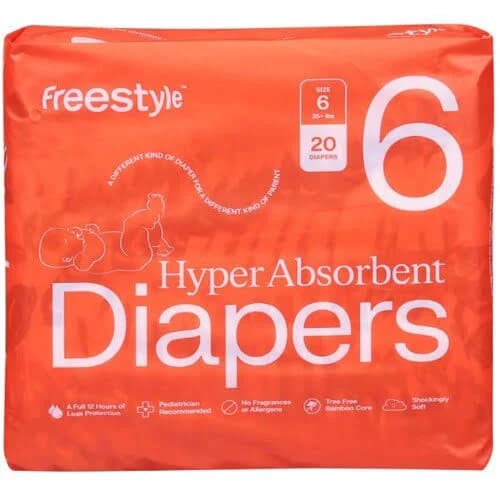 Freestyle Hyper Absorbent Diapers Size 6