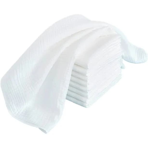 10pcs 100% Cotton Baby Gauze Diapers Washable & Reusable Double Layer Soft Towels
