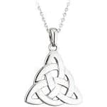 Solvar Men's Sterling Silver Large Celtic Knot Pendant Necklace