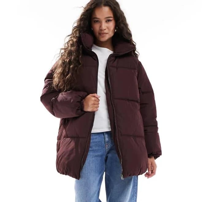 Miss Selfridge Mid Length Puffer Jacket