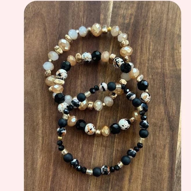 Beaded Stretch Bracelet Set