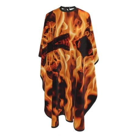 Colorful Fire Flame Adjustable Barber Cape