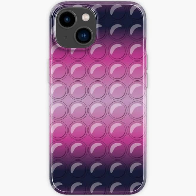 Popit - Black/Pink Pop It Fidget Iphone Case