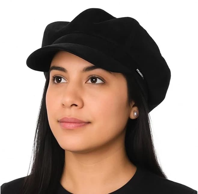 Velvet Newsboy Cap