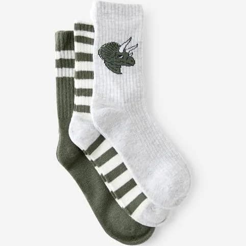 Cotton On Kids 3pk Crew Socks