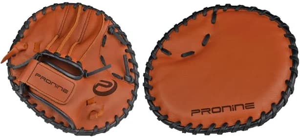 Pro Nine Flat Trainer Brown/Black Baseball Glove Ft LHT (ADJUSTABLE STRAP)
