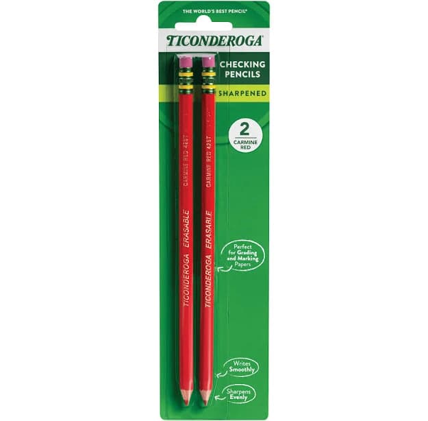Ticonderoga Erasable Checking Pencils