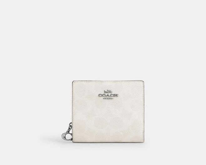 Coach Women's Snap Wallet in Signature Canvas