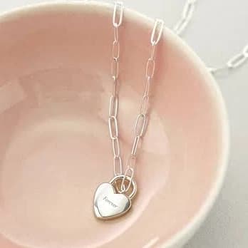 The Vow Heart Padlock Necklace