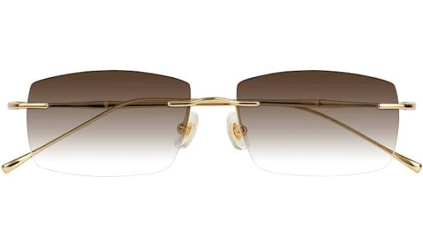 Cartman Rectangle Rimless Titanium Sunglasses
