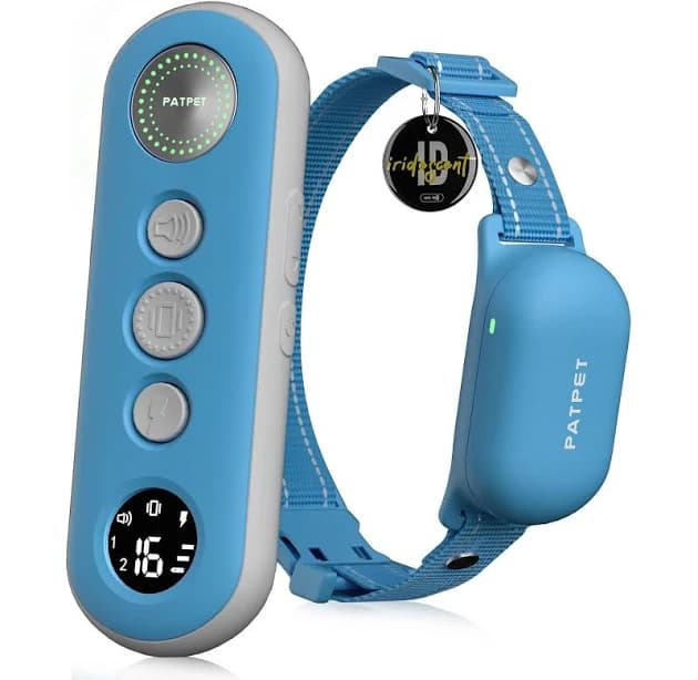 Patpet NFC Pet ID Tag Bark & Remote Dog Training Electric Collar