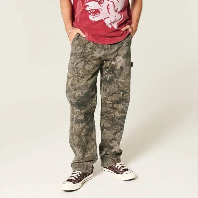 Men's Camo Baggy Painter Jeans Camo