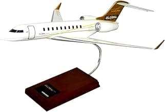 Bombardier Global 5000 Business Executive Jet Desktop Display Airplane Model Scale 1/55