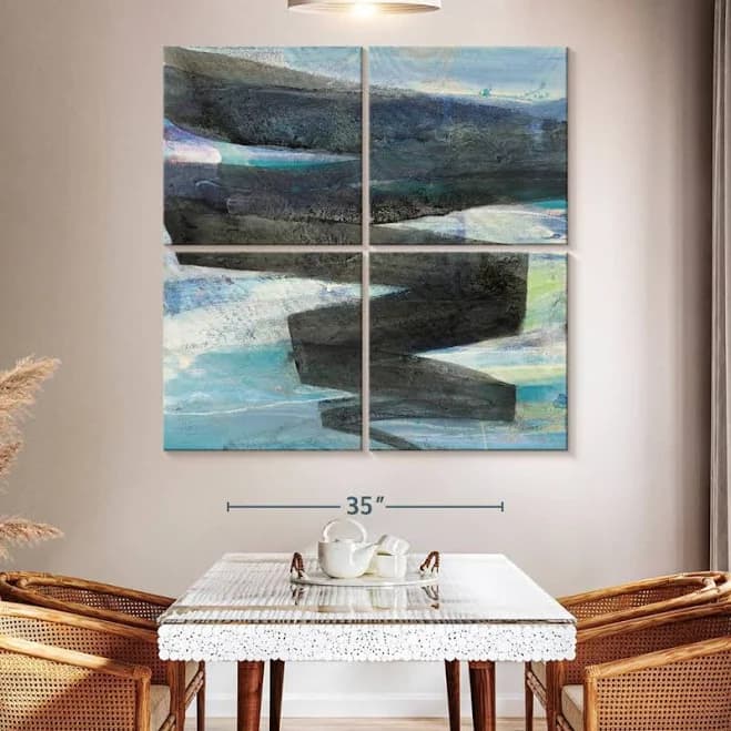 Wade Logan 4 Piece Multi Panel Canvas Wall Art