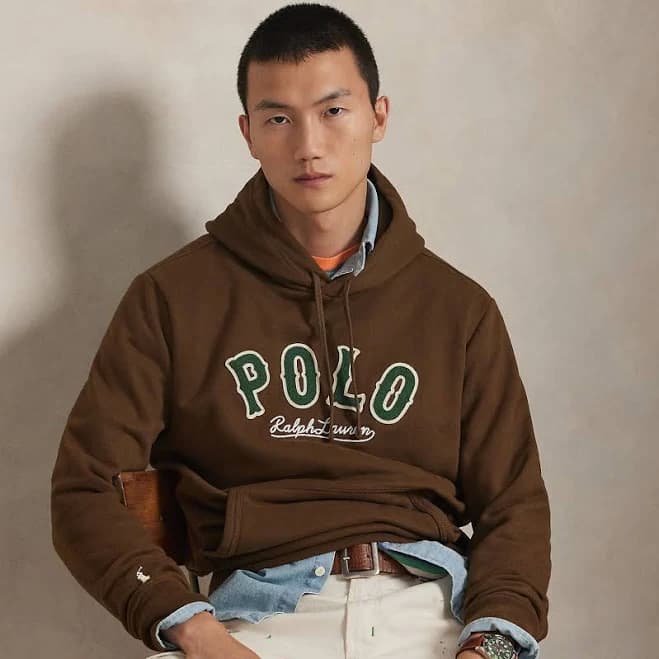 Polo Ralph Lauren Men's Fleece Western-Logo Hoodie