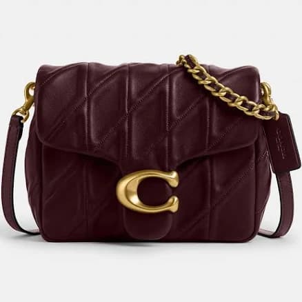 Coach Women's Time Square Tabby Shoulder Bag in Nappa Leather