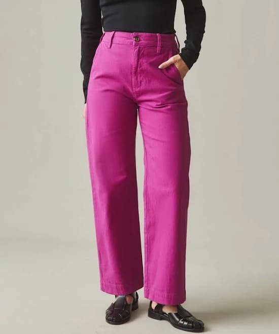 American Giant Women's Wide Leg Pants Made In the USA