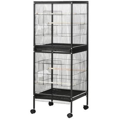Skyzone 55" 2-in-1 Wheeled Bird Cage Aviary