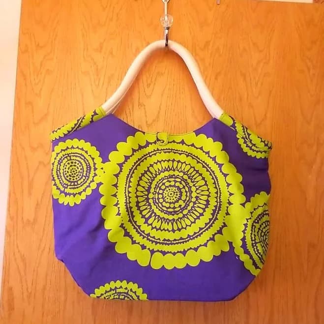 Boden Bags | Boden Canvas Tote | Color: Green/Purple | Size: Os | Jannetelaine's Closet