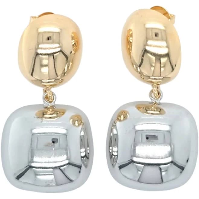 Modern Rectangle Dangle Earrings