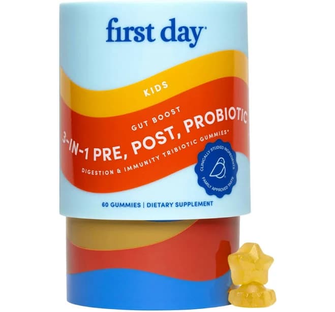 FIRST DAY Kids 3-in-1 Probiotic Gummies