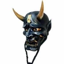 Scary Monster Halloween Cosplay Mask Hannya Demon Oni Samurai Noh Kabuki Prajna Devil Masks