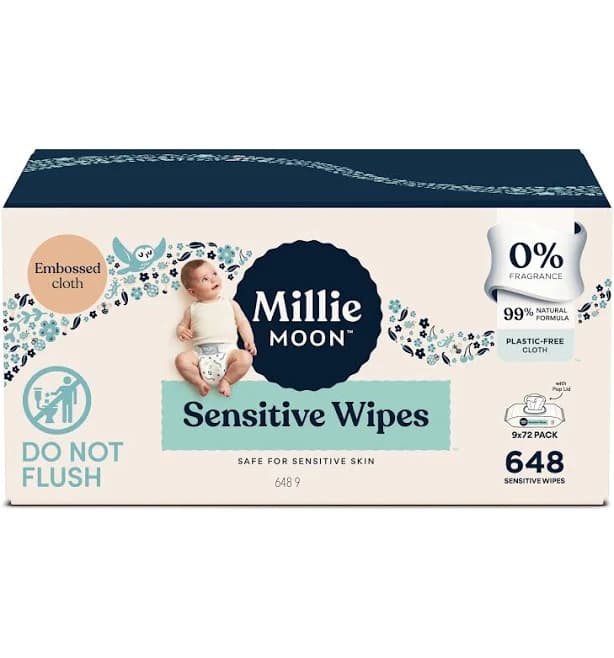 Millie Moon Sensitive Baby Wipes