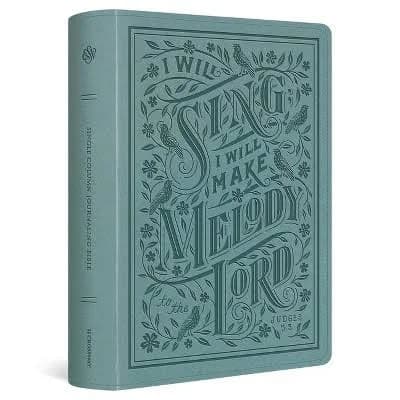 ESV Single Column Journaling Bible, Large Print (TruTone, Paris Sky, Judges 5:3 Design)