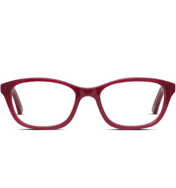 Next Day Delivery Red Cat-Eye Glasses Online Amelia E. Low-Key Prescription Included Women's Frames, Discounted, FSA/HSA, Bifocal, Transitions