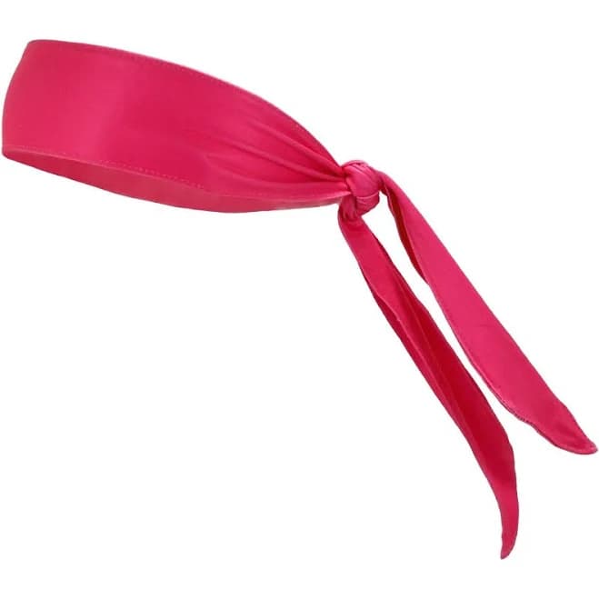 Kenz Laurenz Tie Back Headband Moisture Wicking Athletic Sports Head Band