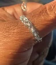Braided Band Ring – Silver Handwoven Stackable Ring | Will and Mae