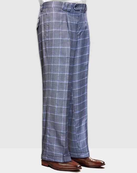 Men's Wool Plaid Slacks