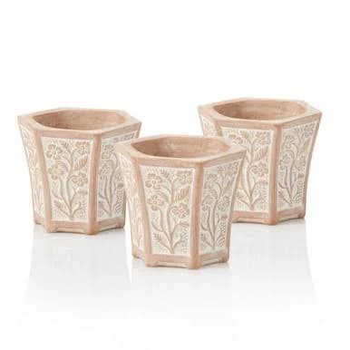 Petite Blooms Planters (Set of 3)