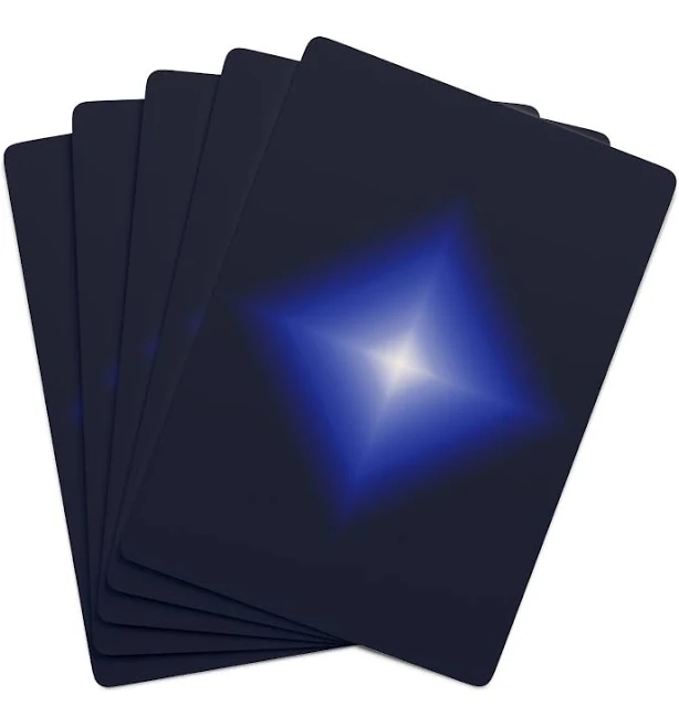 Diamond Blue Playing Cards Blue Art Poker Cards