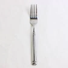 Target Home 8 1/8" Dinner Fork Flatware Utensils Glossy Ribbed Stainless Steel