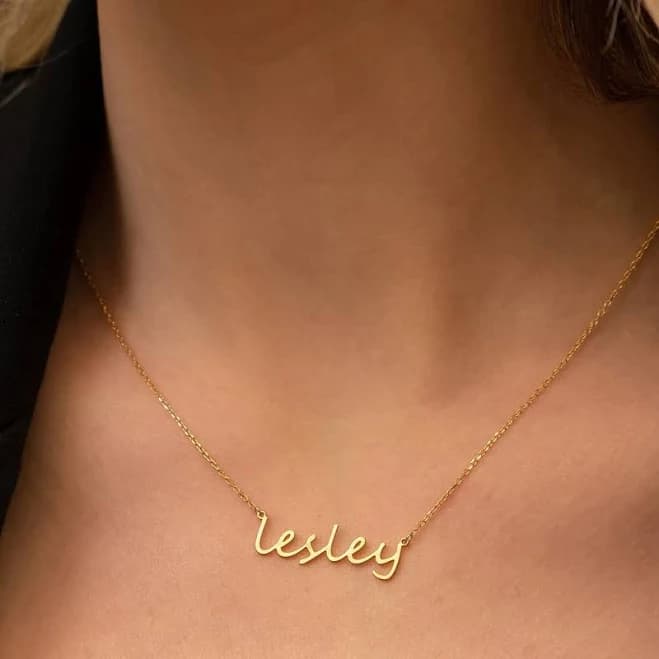 Personalized Font Name Necklace