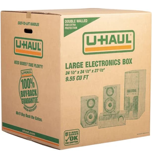Large Electronics Moving Box