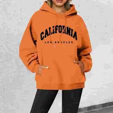 Hoodies for Women Long Sleeve Lightweight Pullover for Women Soft Hoodie Orange Hoodies Fall Outfits Women Clothing for Women - Walmart.com