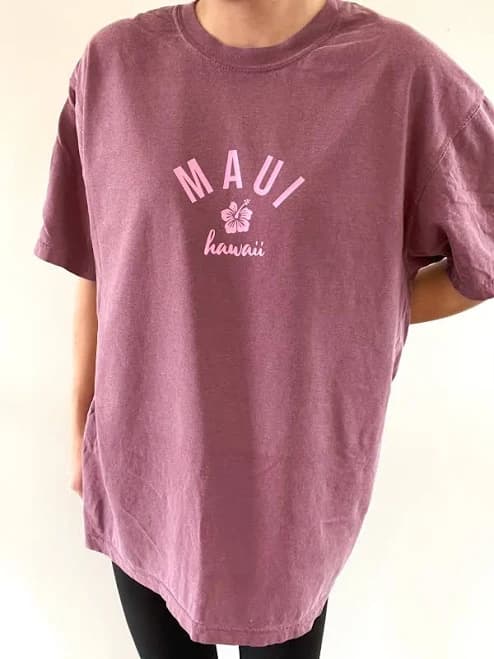 Maui Hawaii Hibiscus Flower T-Shirt