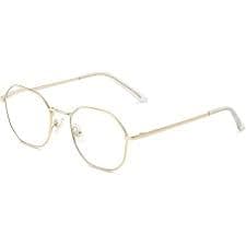Amazon.com: XINGNIAN New Frameless Trimmed Anti-blue light Gold Polygon Reading Glasses for Women Trendy Metal Rimless Readers : Health & Household