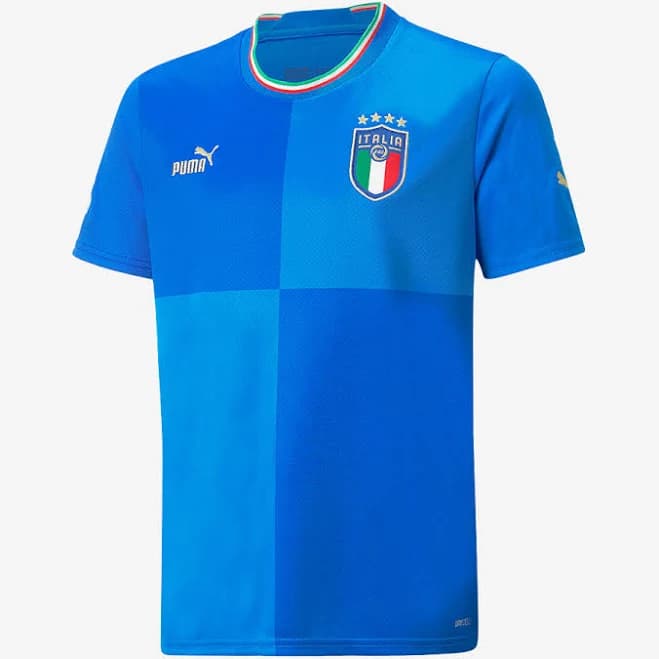 Puma Italy FIGC 2022 Kids Youth Home Jersey