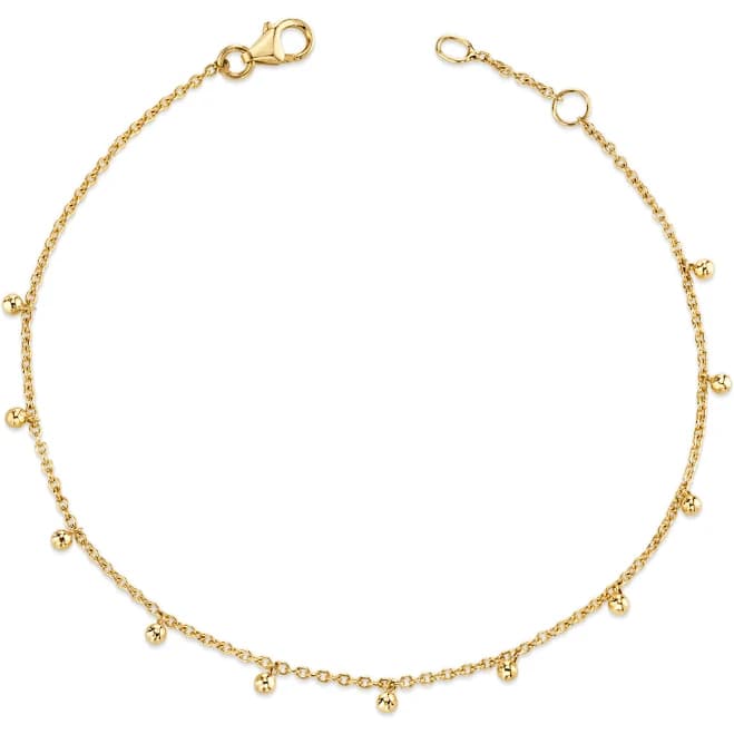 Kids Baby gold Dainty Ball Bracelet 14K Gold