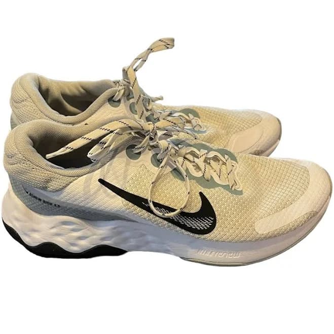 Nike Renew Ride 3.0 Men's Sz 9 Road Running Shoes White/Black - Men | Color: White | Size: 9